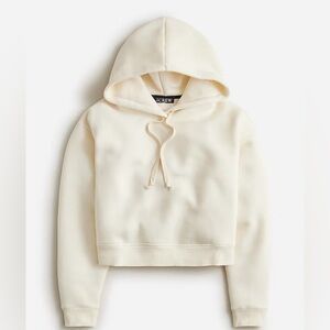 JCrew Heritage fleece cropped hoodie xs